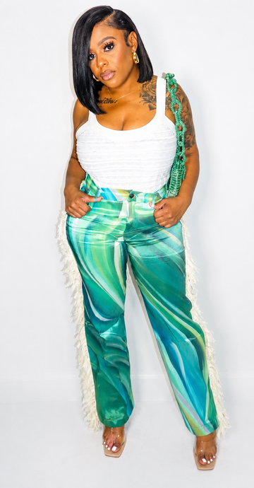 Fringe Swirl Pants